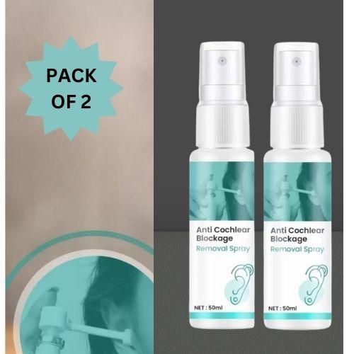 Anti Cochlear/Earwax Blockage Removal Spray, Ears 50 ML(Pack Of 2)