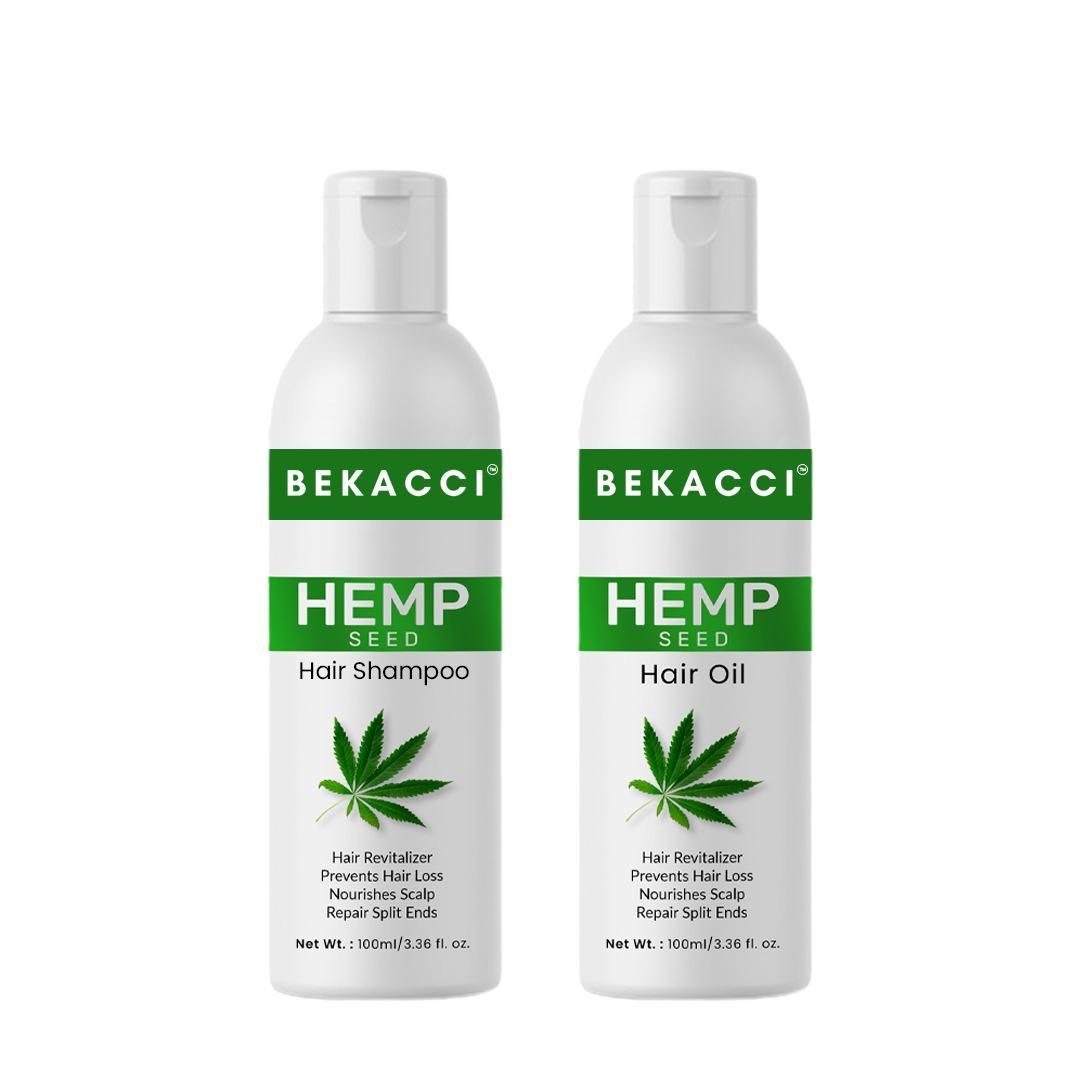 Combo of Hemp Seed Hair Shampoo & Hair Oil - 100 ml