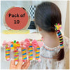 Girl Curly Bands Ponytail Holder Colorful Elastic Spiral Hair Bands for kids (10pcs)