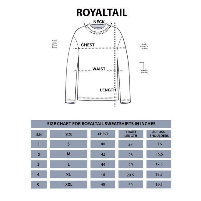 ROYAL TAIL Men's Cotton Mustard Self Design High Neck T-Shirt