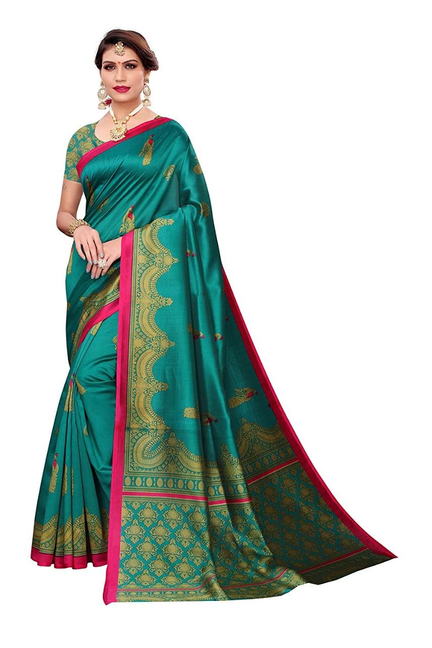 Latest Printed Art Silk Sarees