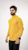 ROYAL TAIL Men's Cotton Mustard Self Design High Neck T-Shirt