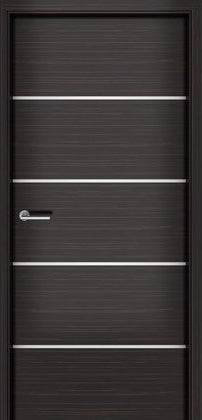 KD150 Laminate Mica Groove Decorative Door [Pinewood]
