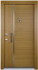 KD158 Laminate Mica Groove Decorative Door [Pinewood]
