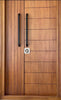 KD167 Laminate Mica Groove Decorative Door [Pinewood]