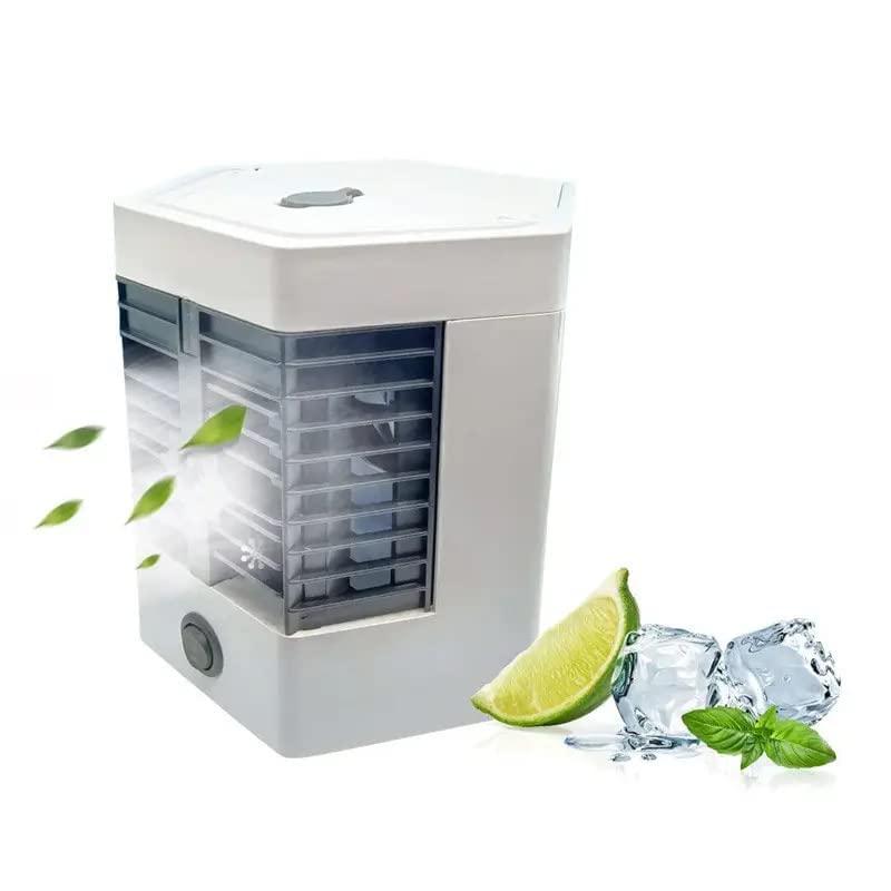 Mini Portable Air Cooler,Personal Space Cooler Easy to fill water, Air Conditioner Device