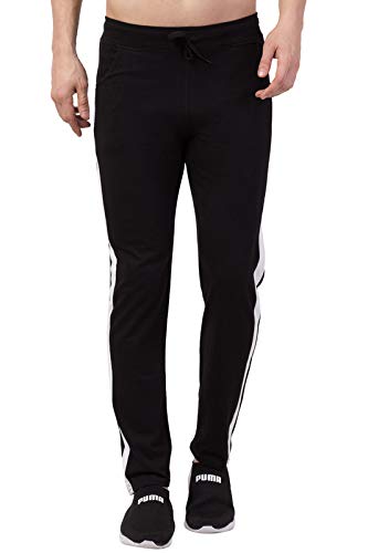 Men's Regular Fit Side Striped Casual Trackpants