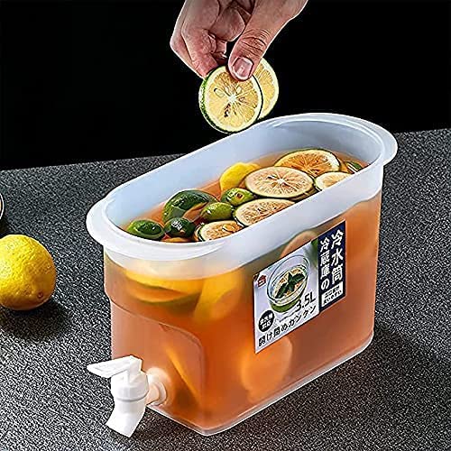 Plastic Beverage Dispenser With Spigot faucet bucket Ice Water Juice Jug