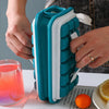 Ice Tray Mould -36 Grid Folding Mold Insulated Storage Box Silicone Cube Maker Portable Ice Cream