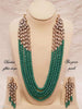 Multi Layer Beads Necklace for Women ( Green )