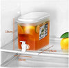 Plastic Beverage Dispenser With Spigot faucet bucket Ice Water Juice Jug