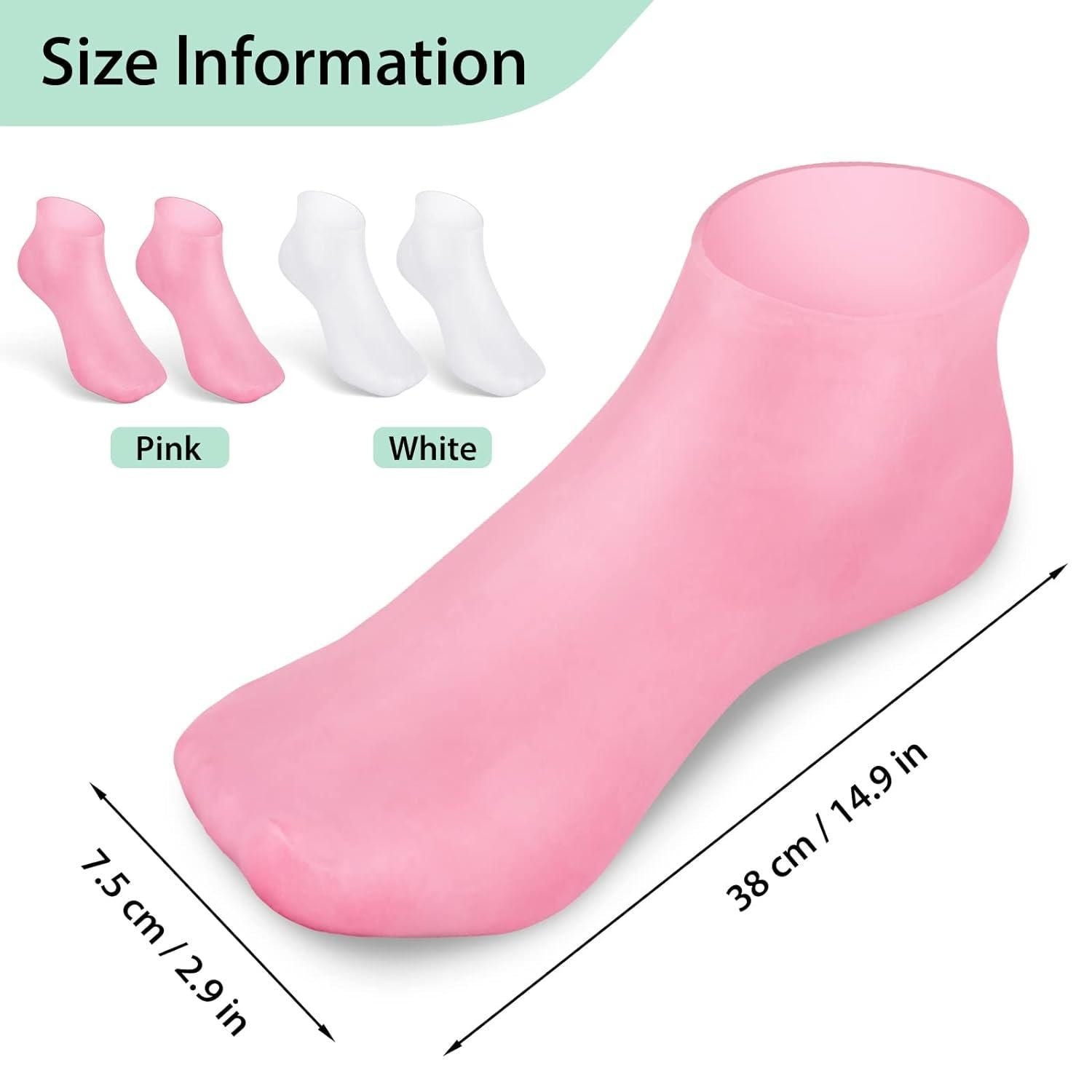 Silicone Moisturizing Socks Anti Slip Aloe Socks for Dry Cracked Feet Women