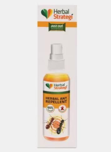 HERBAL STRATEGI Ant Repellent Spray Non-Toxic 100% Herbal Stain Free  (100 ml) (Pack of 2)