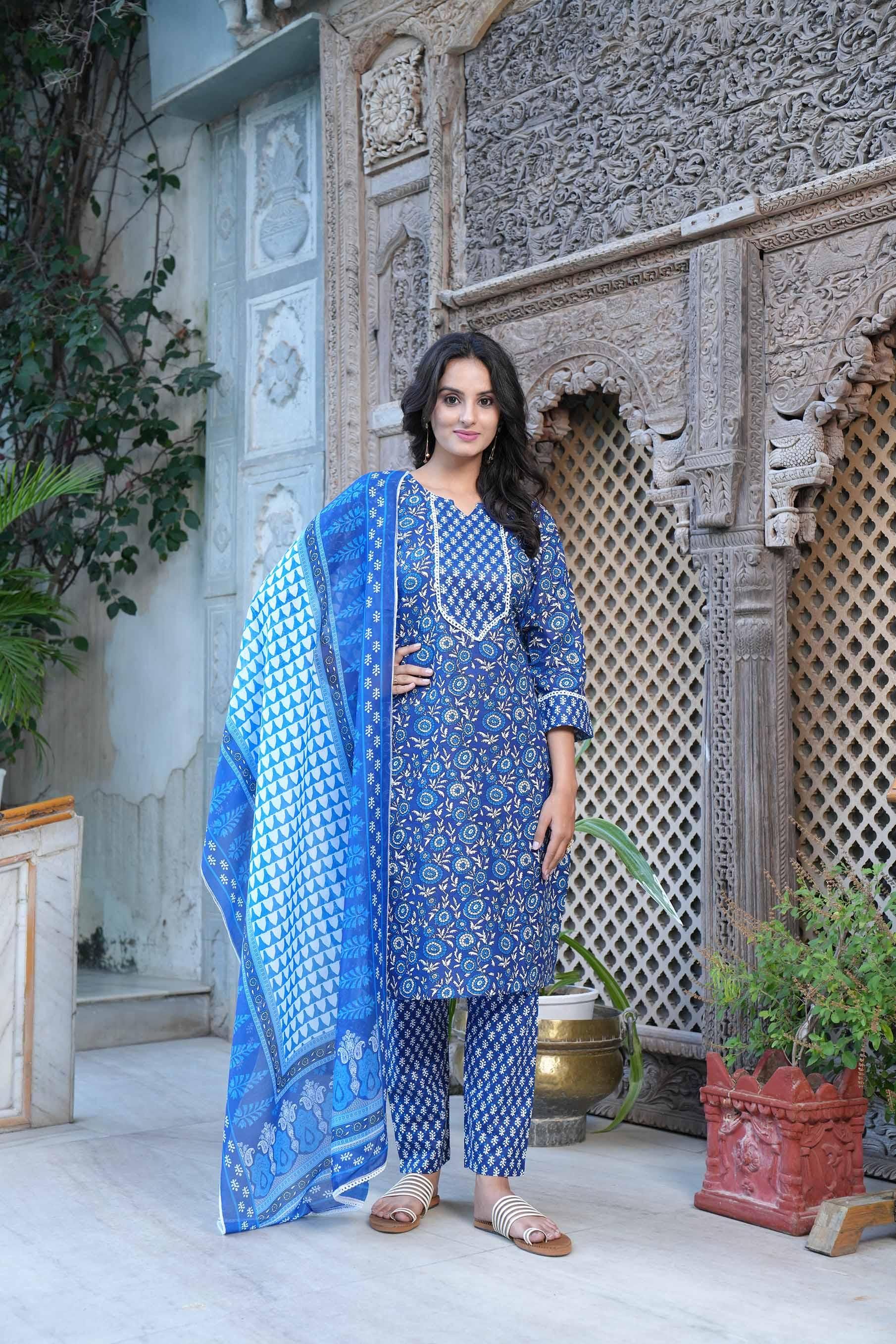 Digital Printed Women Kurta Set