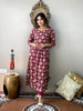 Women Block Print Cotton Rayon Asymmetric Kurta��(Maroon)