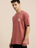 Difference of Opinion Pink Typographic Oversized T-Shirt